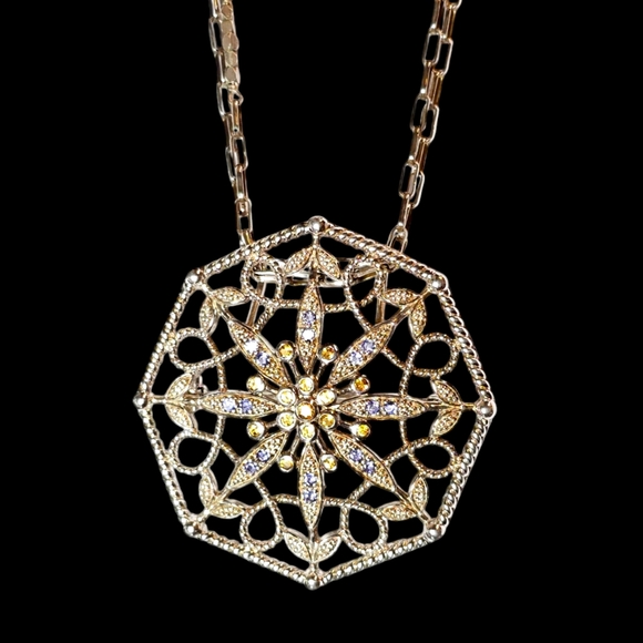 Vintage 14k gold 21mm Hoop Earrings - Picture 15 of 16